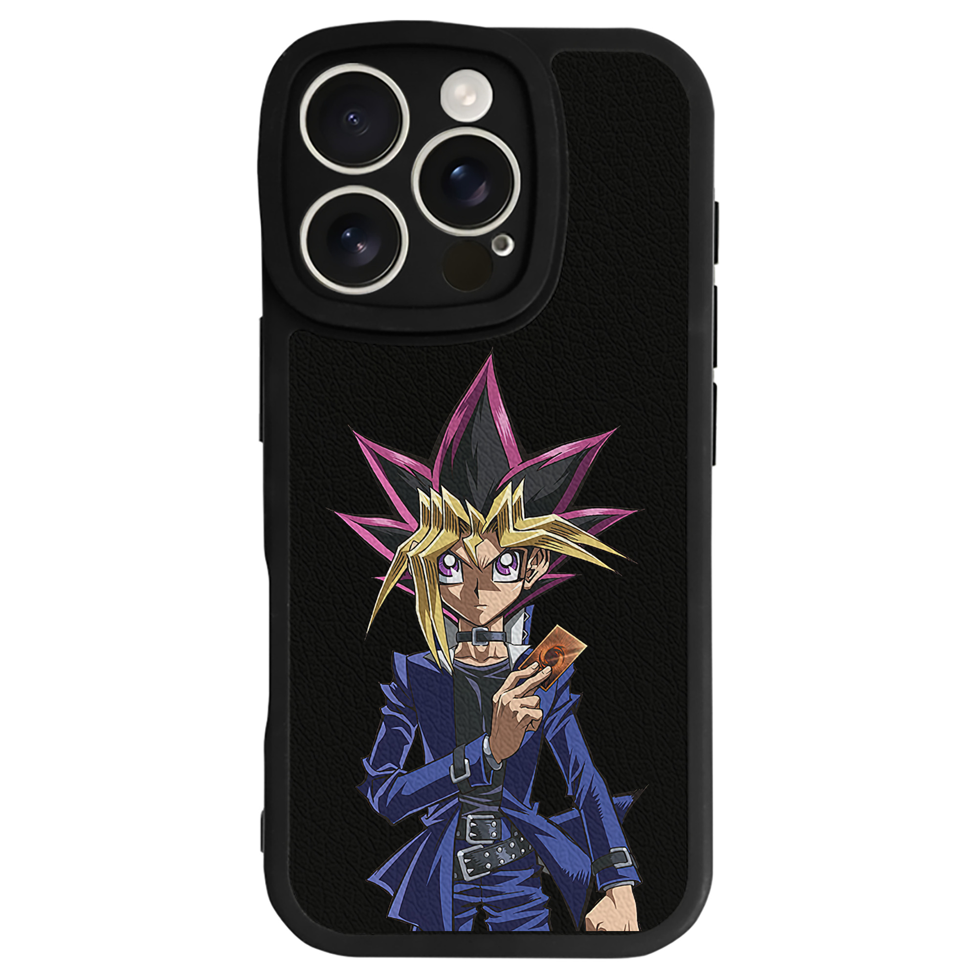 遊☆戯☆王 Yu-Gi-Oh! 【iPhone 16シリーズ対応】シリコンスマホケース（レザー調） 材質：シリコン